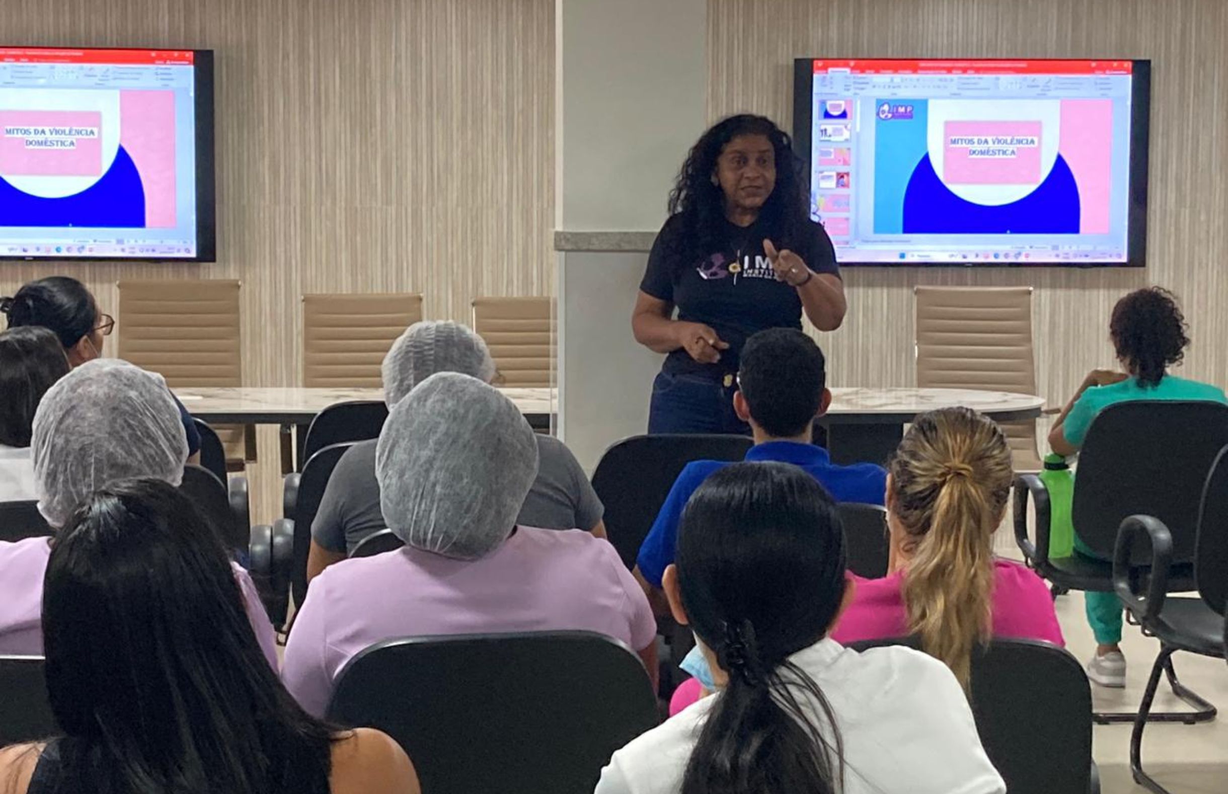 Agosto Lilás é tema de palestra no Hospital Maria Lucinda 