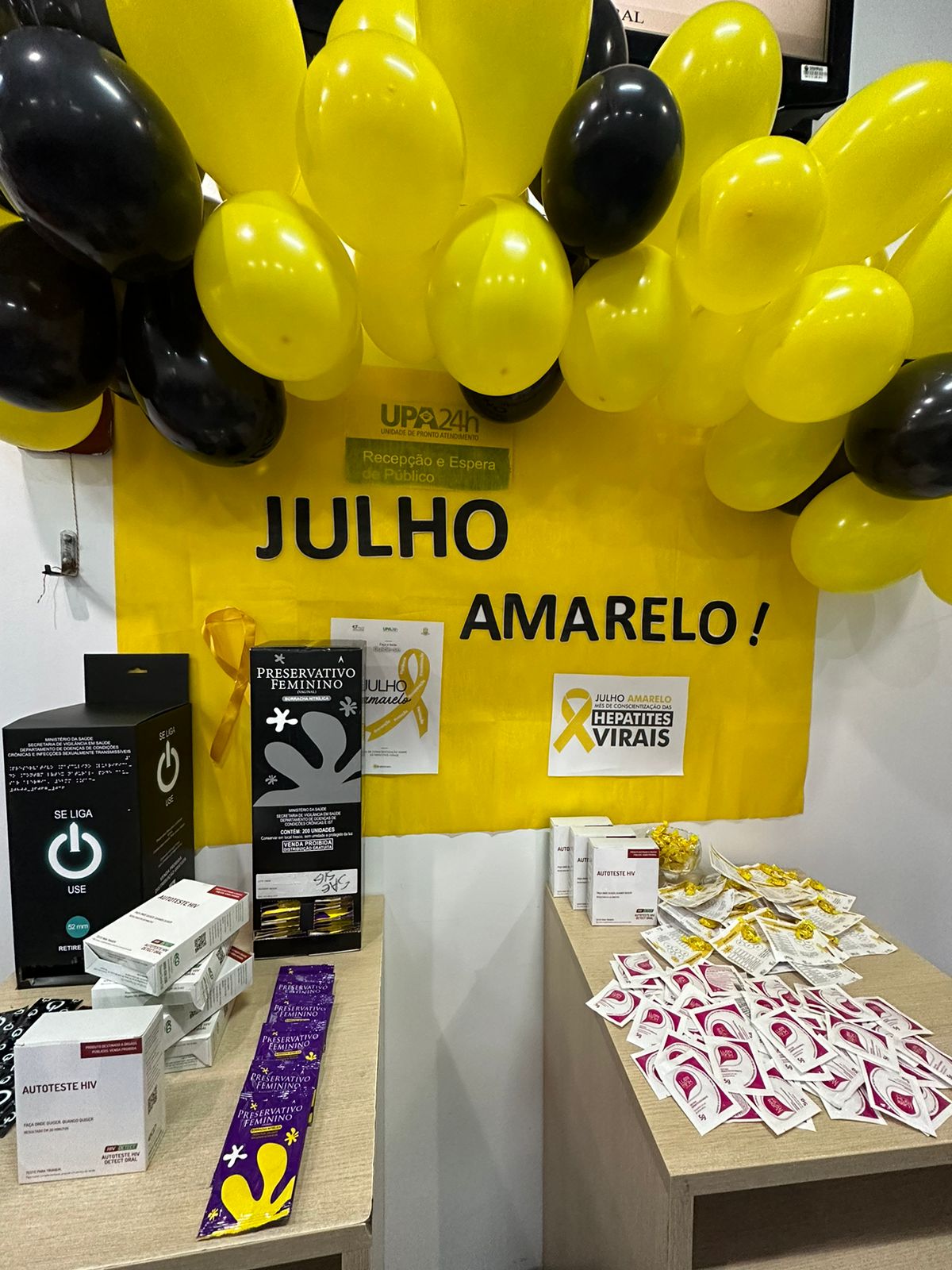 UPA Caruaru realiza atividade alusiva à campanha Julho Amarelo