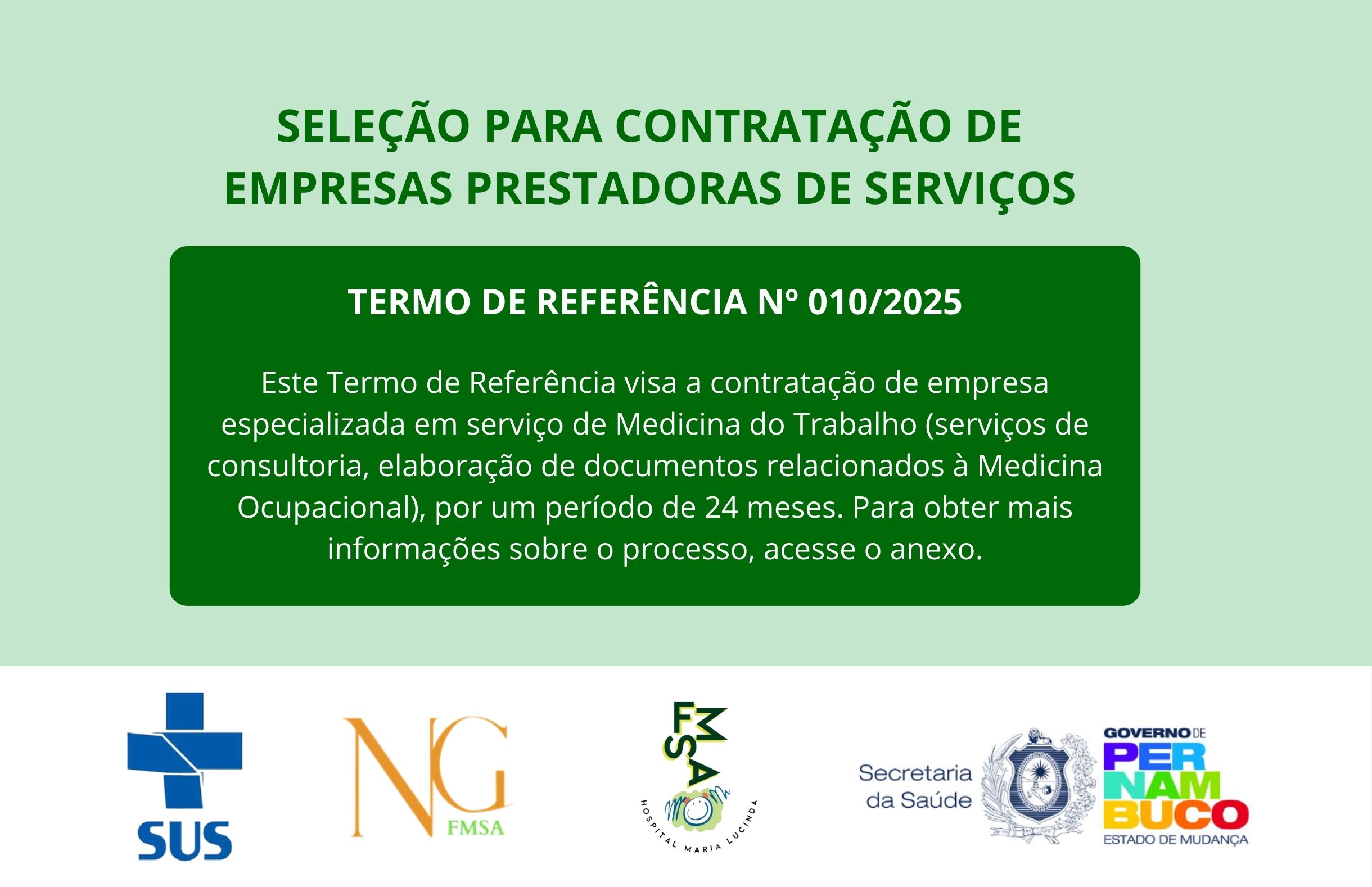 TERMO DE REFERÊNCIA Nº 010/2025