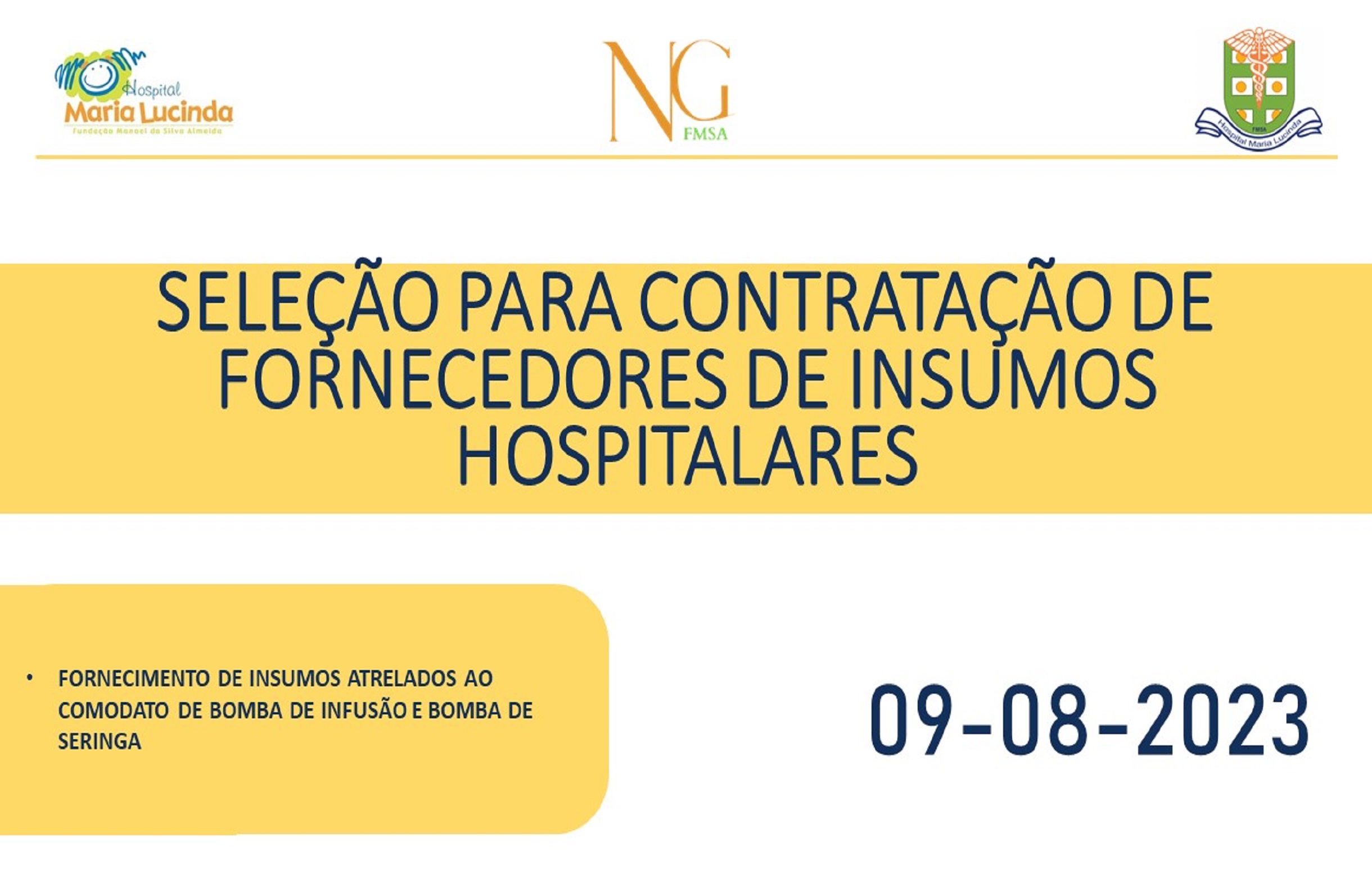 Processo de Cotação para Fornecimento de Insumos Atrelados ao Comodato de Bomba de Infusão e Bomba de Seringa