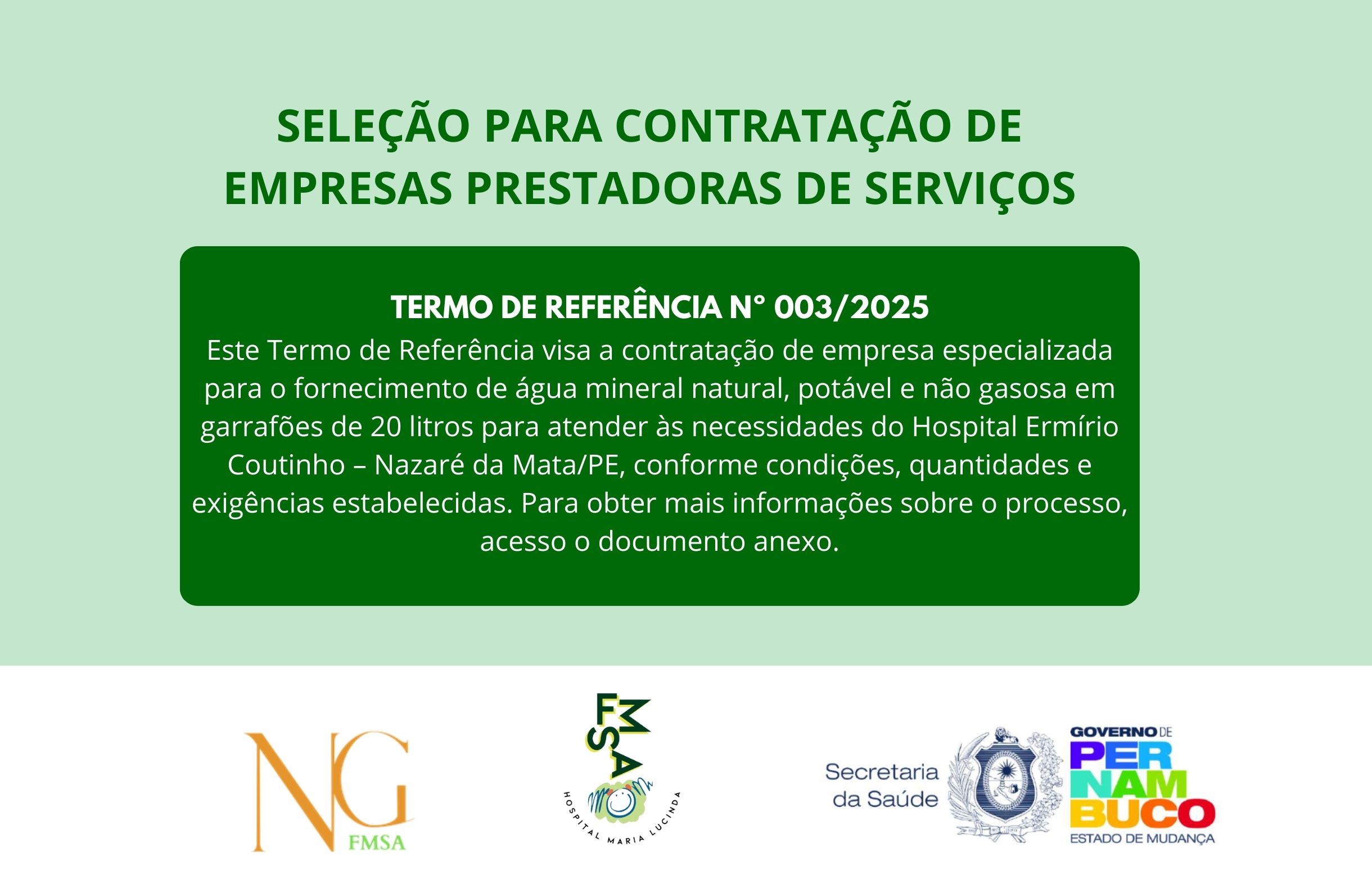 TERMO DE REFERÊNCIA Nº 003/2025