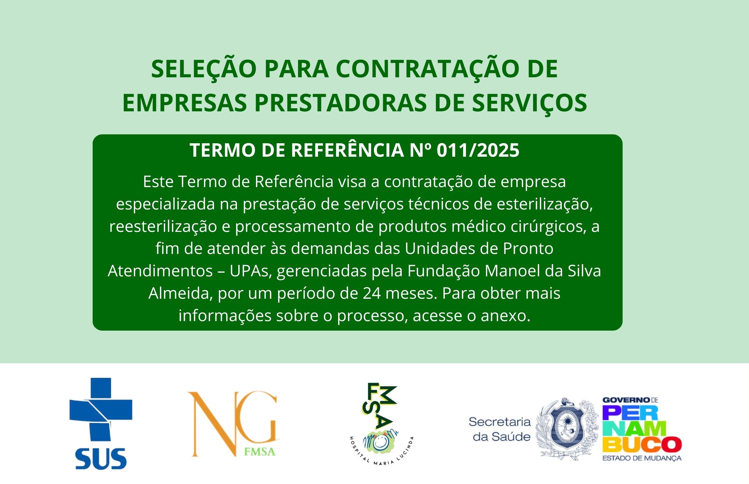 TERMO DE REFERÊNCIA Nº 011/2025