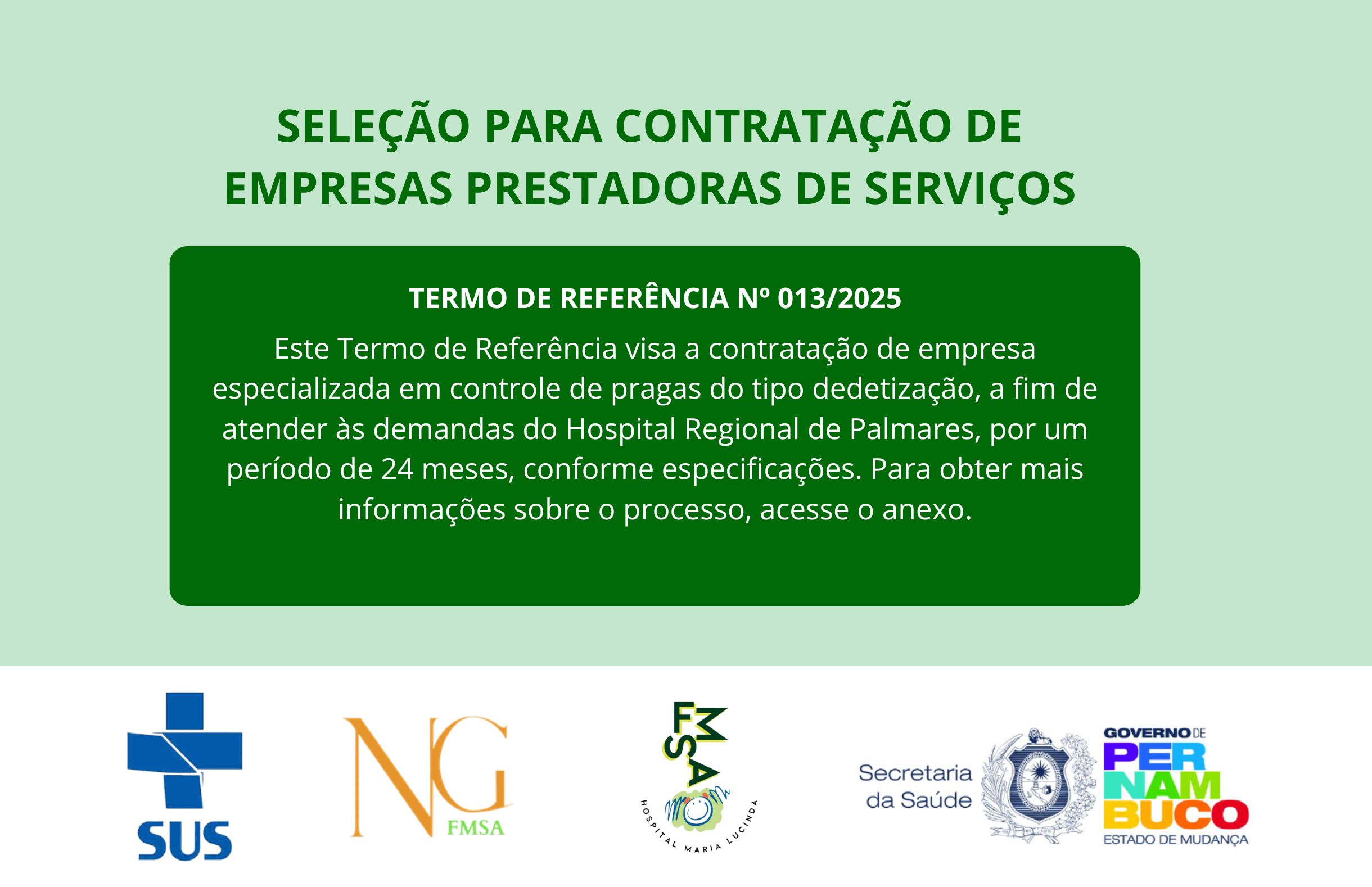 TERMO DE REFERÊNCIA Nº 013/2025