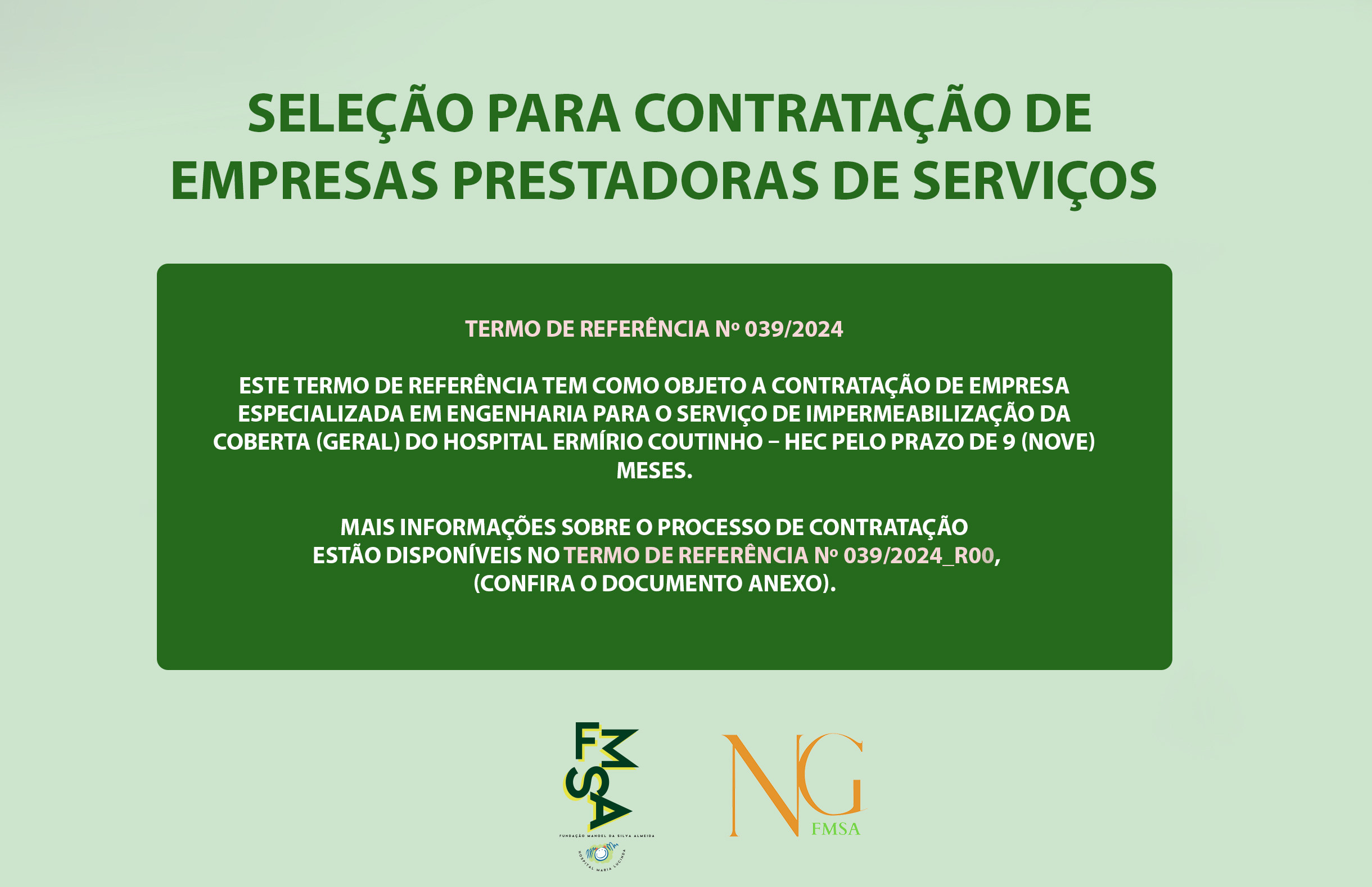 TERMO DE REFERÊNCIA Nº 039/2024